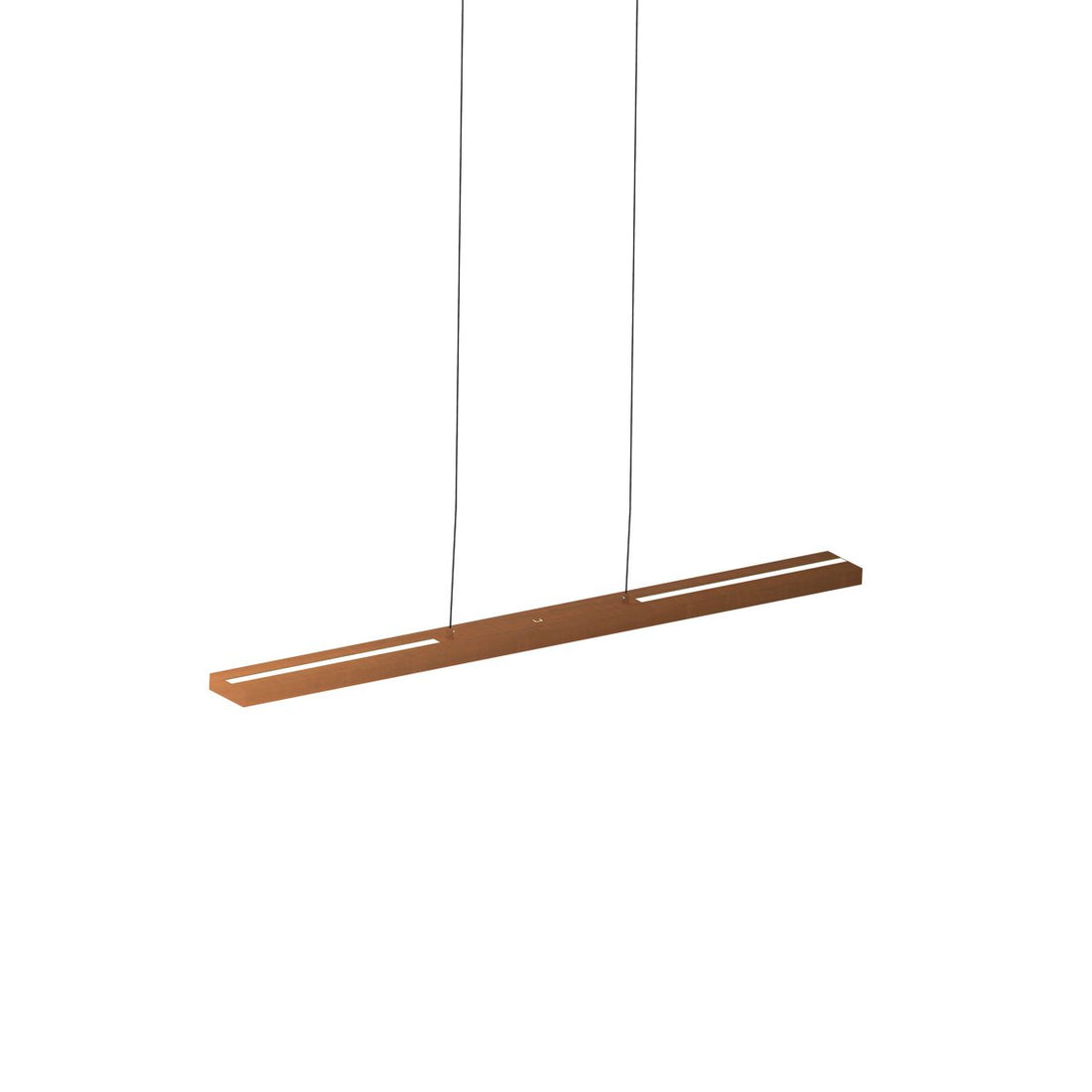 Bronze strip pendant light