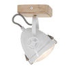White Tilting Industrial Ceiling Light