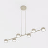 Suspension Megara 6 lumières beige