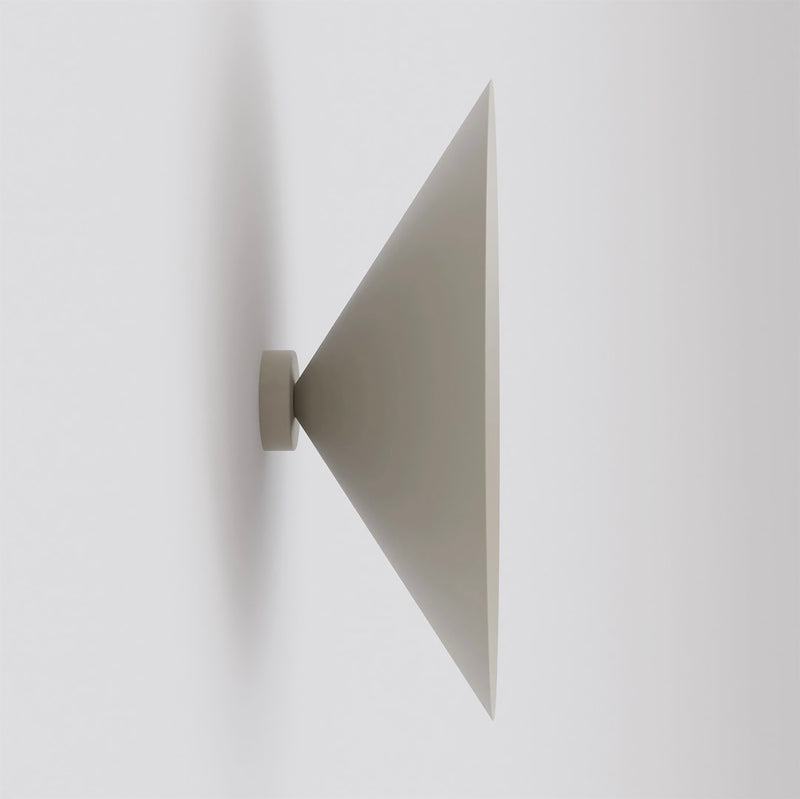 Applique murale Mono beige, verre ambré, H 50 cm