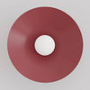 Applique murale Mono bordeaux, verre blanc, H 50 cm