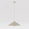 Suspension Mono beige, verre ambré, H 40 cm
