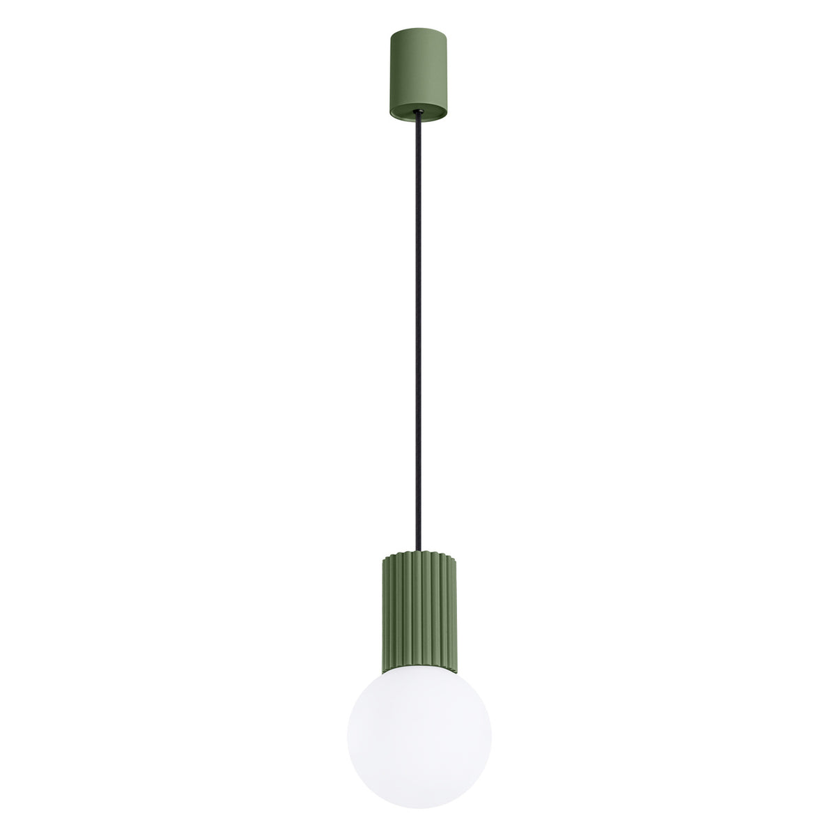 Lampe pendante HALO 1 Vert olive