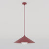 Suspension Mono bordeaux, verre blanc, H 40 cm