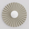 Applique murale Umbra beige, verre blanc, P 35 cm