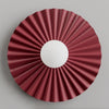 Applique murale Umbra bordeaux, verre blanc, P 35 cm