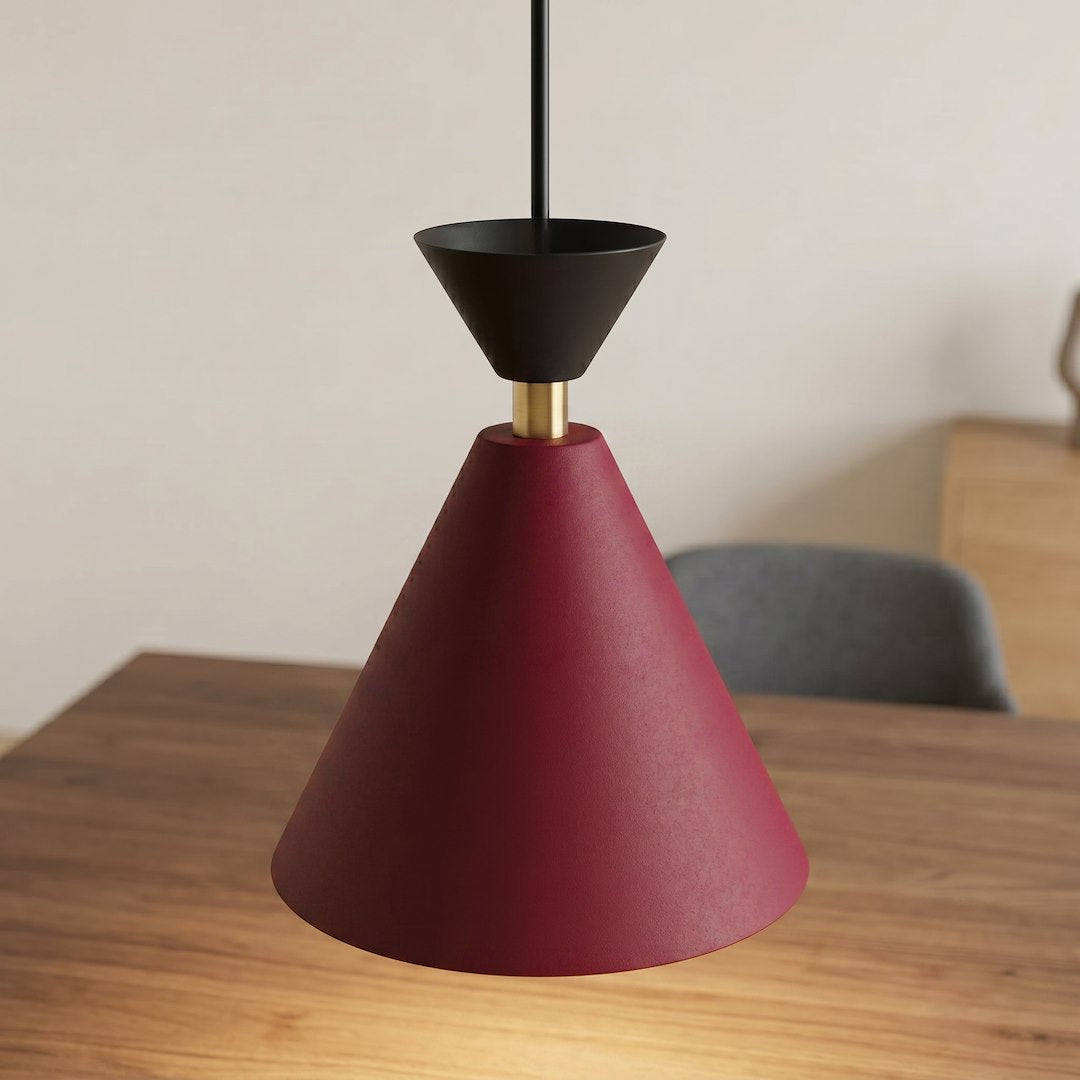 Suspension Klever 3 lumières noire