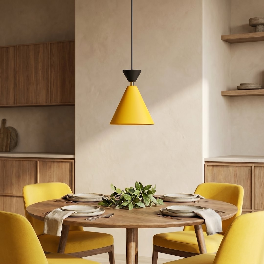 Suspension Klever orange et noire