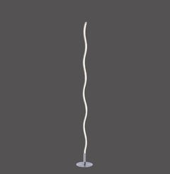 Lampadaire Wave acier