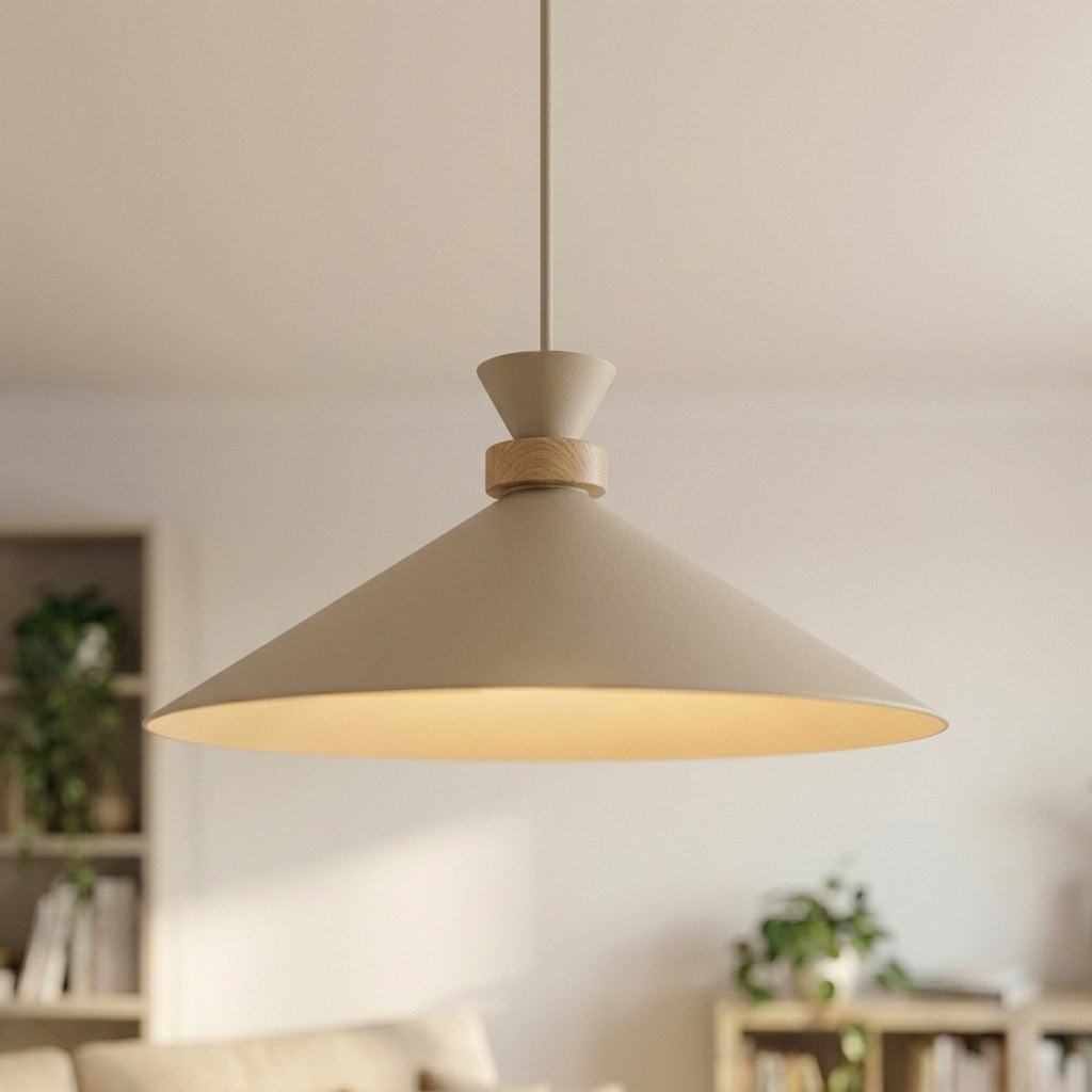 Suspension Olivo beige, H 40 cm