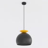 Suspension Geo noire et orange