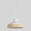 Suspension Siesta blanche, rotin