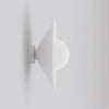 Applique murale Mono blanche, verre blanc, H 30 cm