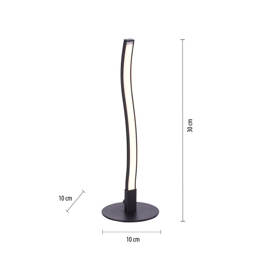 Lampe à poser Wave noire