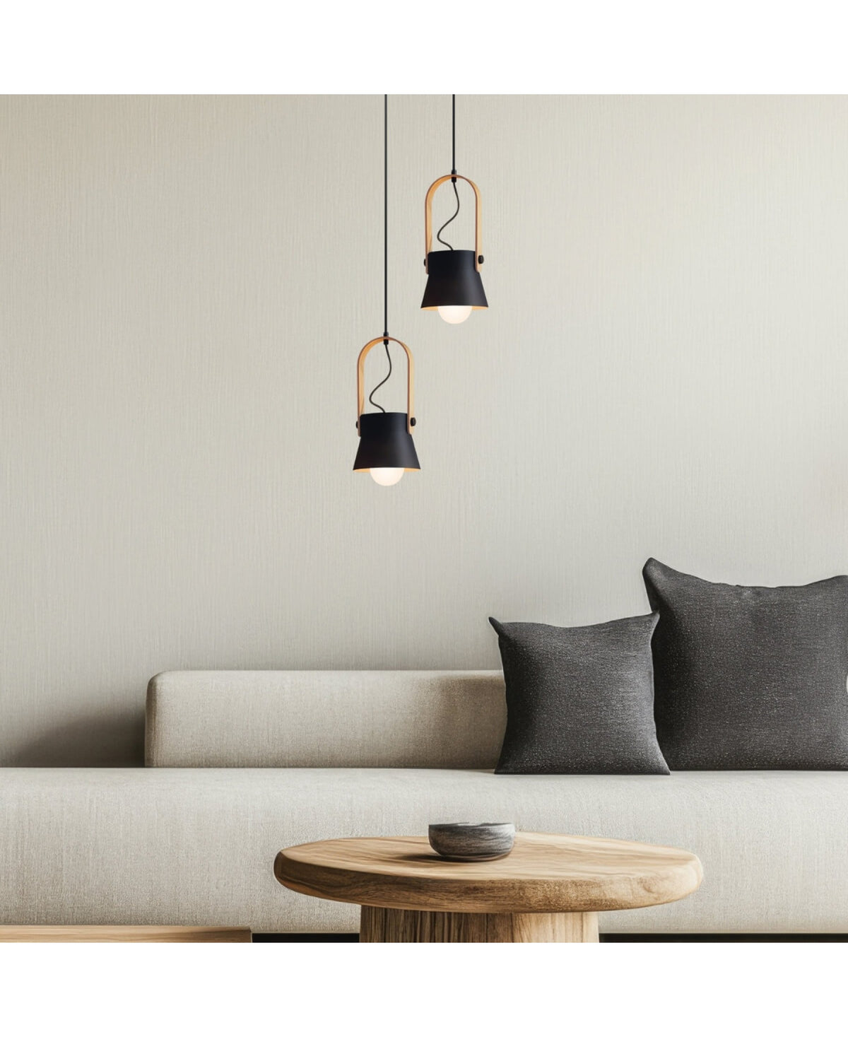 Suspension ZAMBELIS D160 E27 DESIGN Noir Mat Sans Source 18192