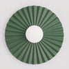 Applique murale Umbra verte, verre blanc, P 35 cm