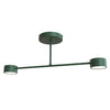 Plafonnier Halo 2 lumières vert