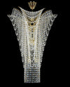 Spiral crystal pendant light L446CLN