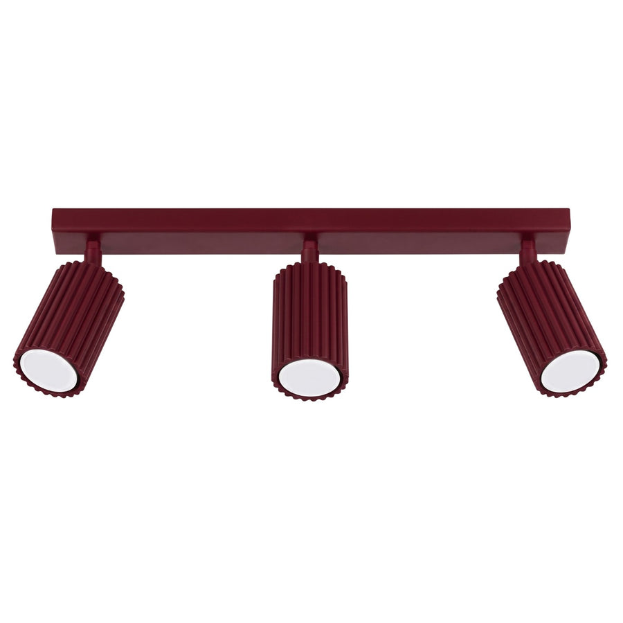 Plafonnier KARBON 3L Bordeaux