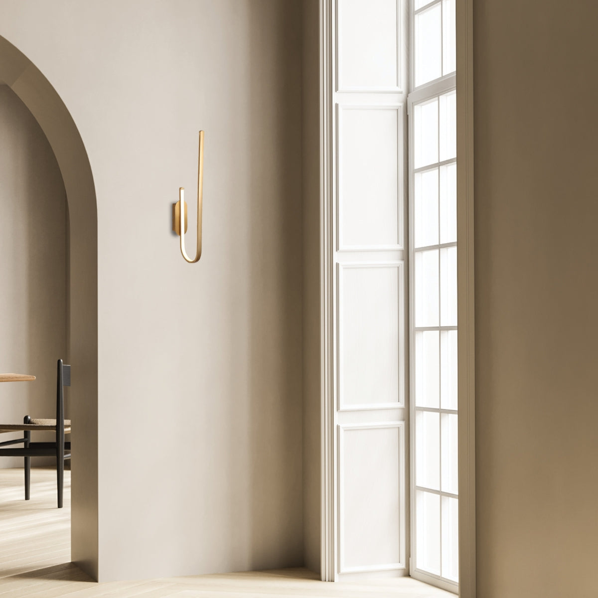 Applique ZAMBELIS 21W Dimmable DESIGN Or Mat 1935