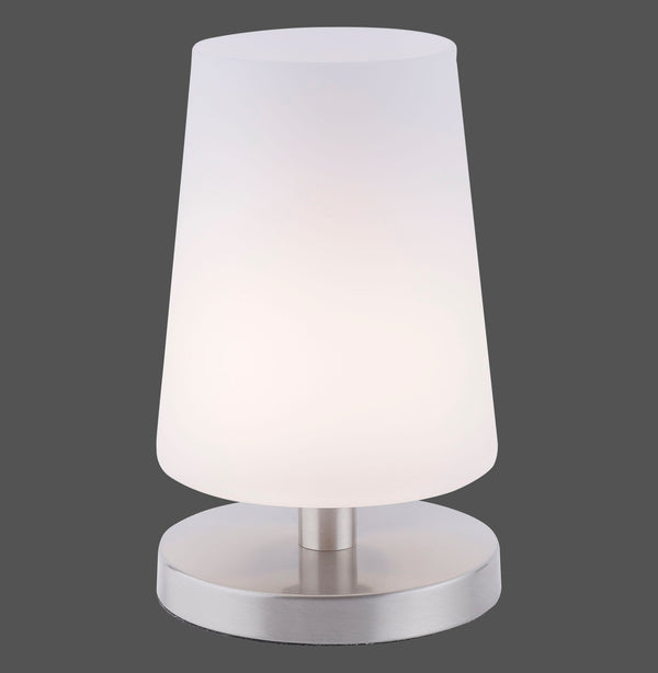Lampe à poser Sonja acier, verre