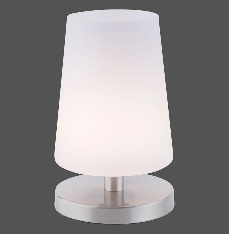 Lampe à poser Sonja acier, verre