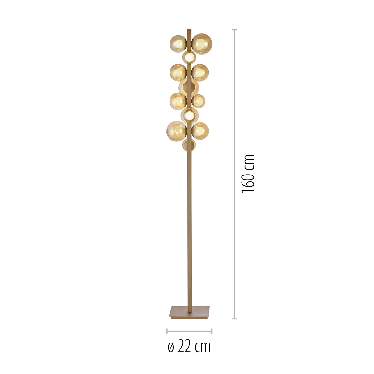 Lampadaire Popup marron