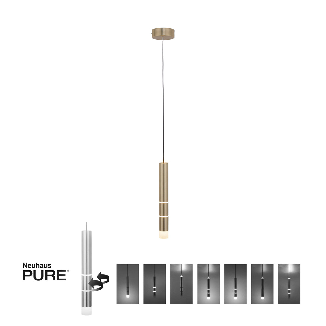 Suspension Pure-Vega laiton mat