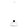 Lunaro black and white pendant light, 1 light, size L