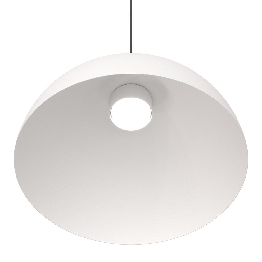 Lunaro black and white pendant light, 1 light, size L