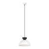 Lunaro pendant light, black and white, size S
