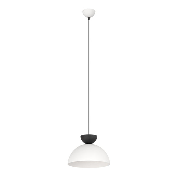 Lunaro pendant light, black and white, size S