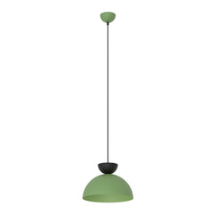 Lunaro 1-light black and green pendant light