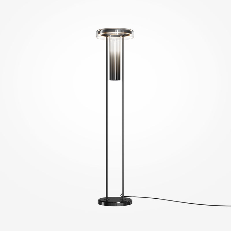 Ikebana black floor lamp