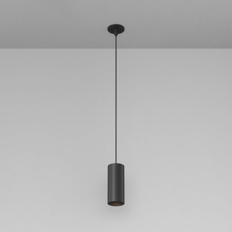 Black LED spotlight fixture