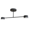 Halo 2-light flush mount black