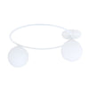 Sopra 2-light flush mount white, opal glass