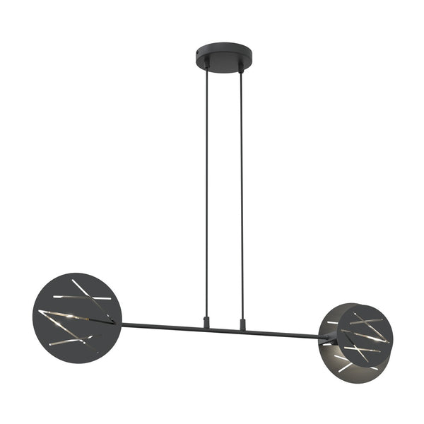 Xotic 2-light black pendant light