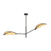 Vene 2-light black pendant light