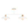 Kobe 2-light white pendant light