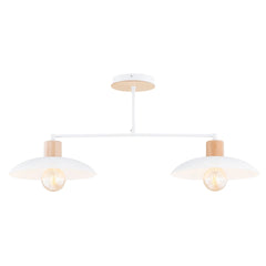 Kobe 2-light white pendant light