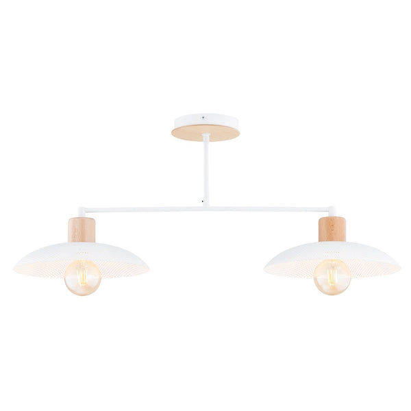 Kobe 2-light white pendant light