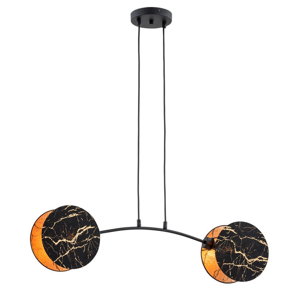 2-light Motif pendant lamp, marble