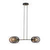 Playa 2-light black pendant light