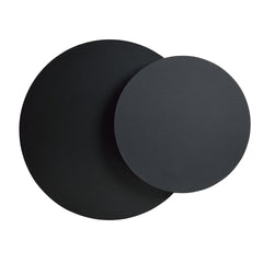 Circle 1-light black wall lamp