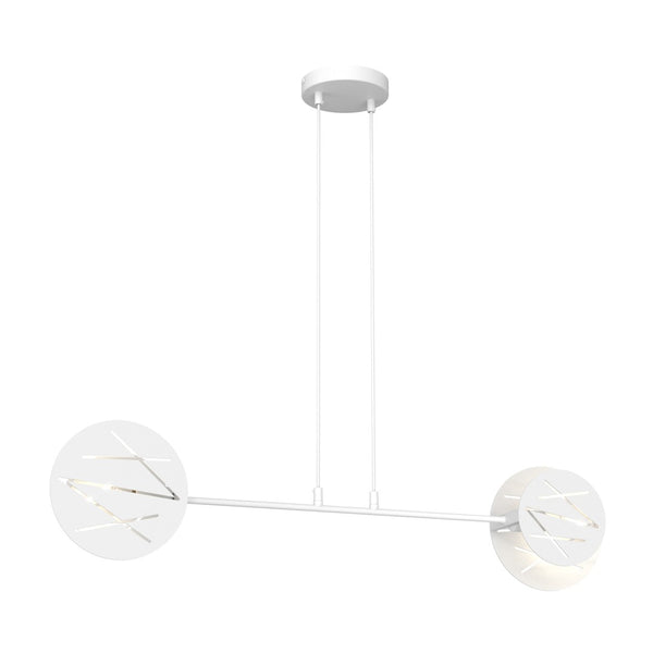 Xotic 2-light white pendant light