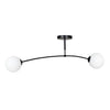 Pregos 2-light black pendant light