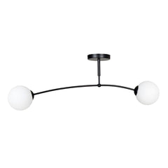 Pregos 2-light black pendant light