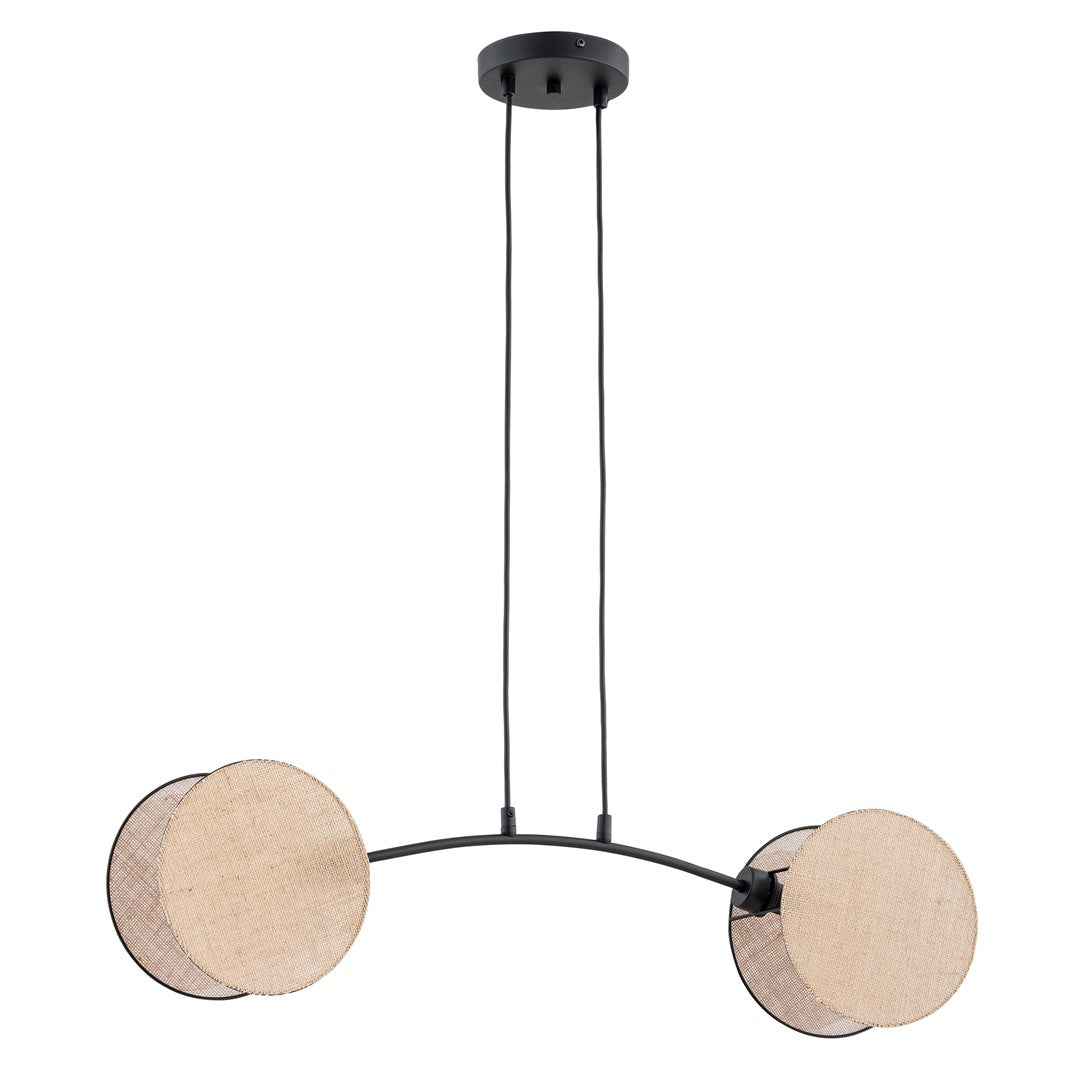 2-light pendant light, natural