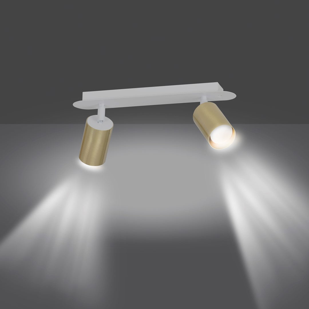 Zen 2-light ceiling lamp white